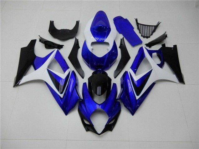 2007-2008 Blue White Black Suzuki GSXR 1000 K7 Motorcylce Fairings for Sale 2007-2008 Blue White Black Suzuki GSXR 1000 K7 Motorcylce Fairings for Sale