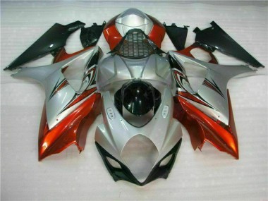 2007-2008 Brown Silver Suzuki GSXR 1000 K7 Motorbike Fairings for Sale