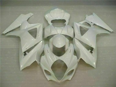 2007-2008 White Suzuki GSXR 1000 K7 Motorcycle Fairing for Sale