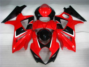 2007-2008 Red Black Suzuki GSXR 1000 K7 Bike Fairings for Sale