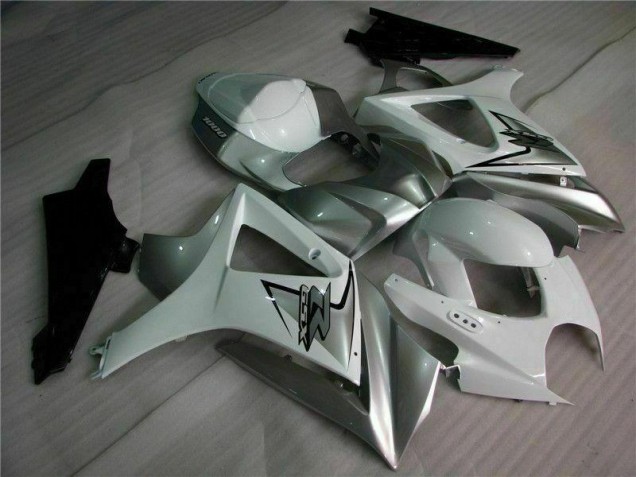 2007-2008 Silver White Suzuki GSXR 1000 K7 Motorbike Fairing for Sale