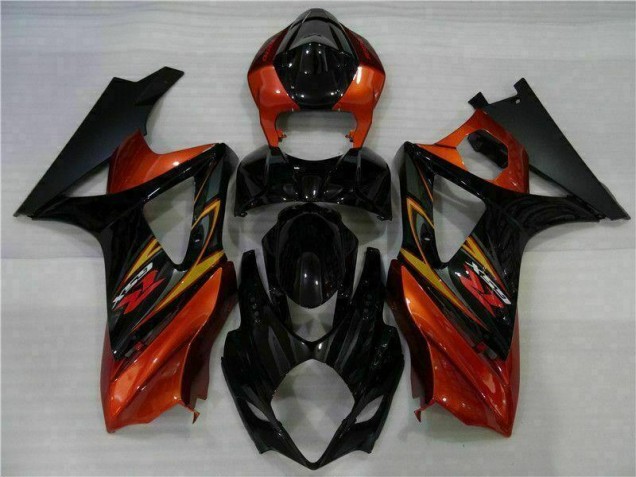 2007-2008 Black Suzuki GSXR 1000 K7 Motorcycle Fairing Kit for Sale 2007-2008 Black Suzuki GSXR 1000 K7 Motorcycle Fairing Kit for Sale
