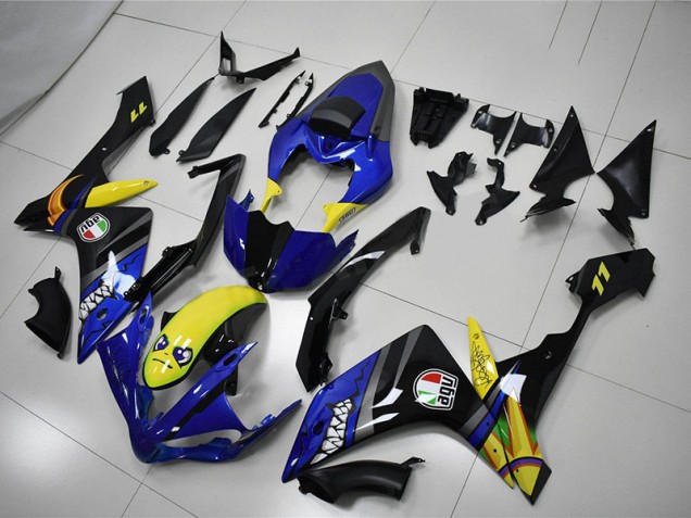 2007-2008 Blue Shark Yamaha YZF R1 Motorcycle Fairing Kit for Sale 2007-2008 Blue Shark Yamaha YZF R1 Motorcycle Fairing Kit for Sale