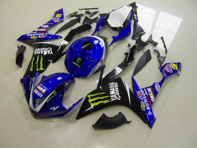 2007-2008 Blue Monster Yamaha YZF R1 Motorcylce Fairings for Sale 2007-2008 Blue Monster Yamaha YZF R1 Motorcylce Fairings for Sale