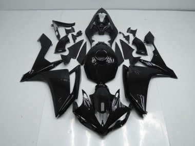 2007-2008 Glossy Black Yamaha YZF R1 Motorcycle Fairing Kit for Sale
