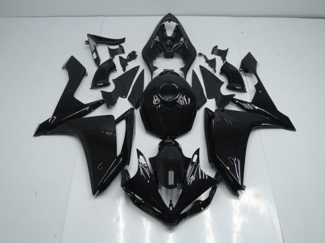 2007-2008 Glossy Black Yamaha YZF R1 Motorcycle Fairing Kit for Sale 2007-2008 Glossy Black Yamaha YZF R1 Motorcycle Fairing Kit for Sale