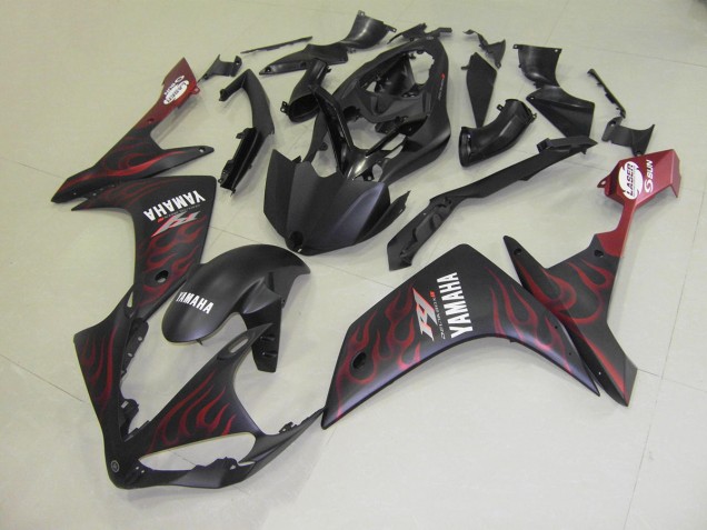 2007-2008 Matte Red Flame Yamaha YZF R1 Motor Bike Fairings for Sale 2007-2008 Matte Red Flame Yamaha YZF R1 Motor Bike Fairings for Sale