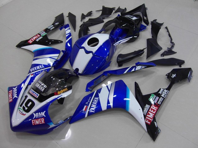 2007-2008 White Blue Yamaha YZF R1 Moto Fairings for Sale 2007-2008 White Blue Yamaha YZF R1 Moto Fairings for Sale