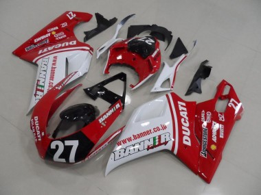 2007-2014 Banner 27 Ducati 848 1098 1198 Motorcycle Fairings Kits for Sale
