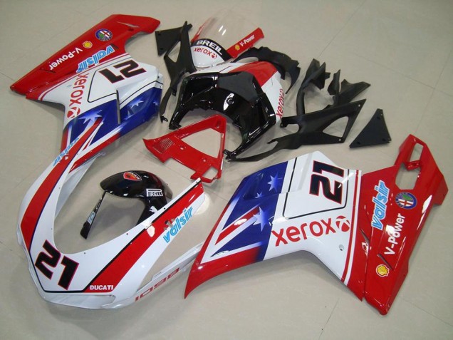 2007-2014 Xerox 21 Ducati 848 1098 1198 Moto Fairings for Sale