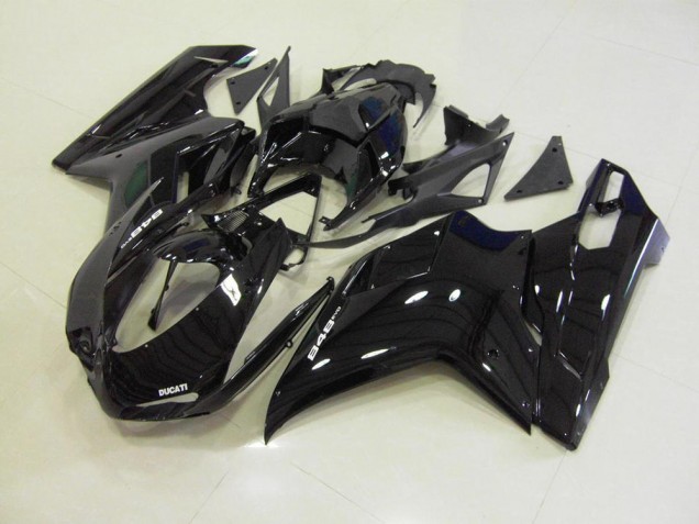 2007-2014 Glossy Black Ducati 848 1098 1198 Motorcycle Fairings for Sale 2007-2014 Glossy Black Ducati 848 1098 1198 Motorcycle Fairings for Sale