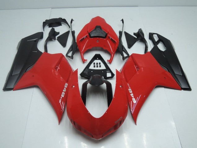 2007-2014 OEM Style Red with Matte Black Side Ducati 848 1098 1198 Motor Bike Fairings for Sale 2007-2014 OEM Style Red with Matte Black Side Ducati 848 1098 1198 Motor Bike Fairings for Sale