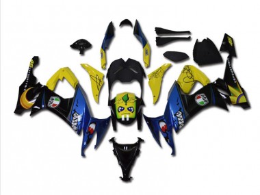 2008-2010 Blue Shark Kawasaki ZX10R Bike Fairings for Sale