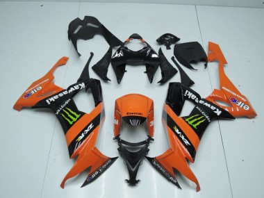 2008-2010 Orange Monster Kawasaki ZX10R Motorbike Fairing for Sale