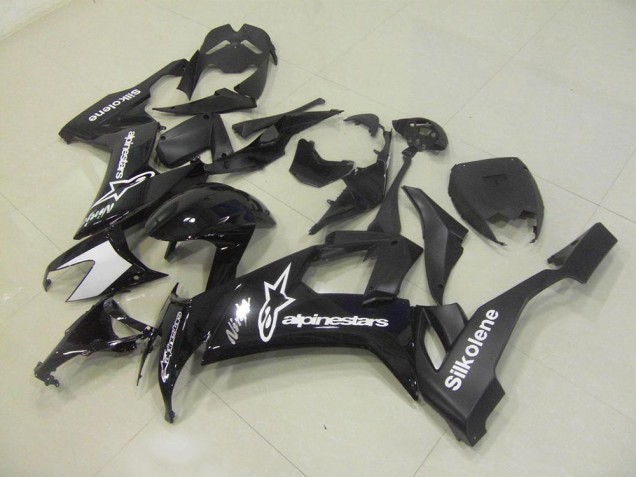 2008-2010 Black Silkolene Kawasaki ZX10R Bike Fairings for Sale