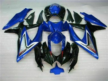 2008-2010 Blue Black Suzuki GSXR 600/750 Motorcycle Fairing Kit for Sale