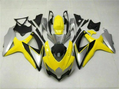 2008-2010 Yellow Suzuki GSXR 600/750 Replacement Motorcycle Fairings for Sale