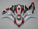 2008-2011 White Red Honda CBR1000RR Motorcylce Fairings for Sale