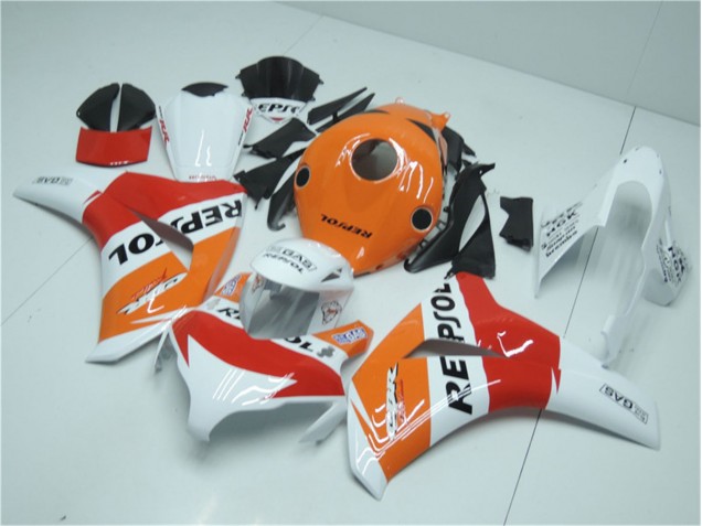 2008-2011 Orange White Red Repsol Honda CBR1000RR Motorcycle Fairing Kits for Sale 2008-2011 Orange White Red Repsol Honda CBR1000RR Motorcycle Fairing Kits for Sale