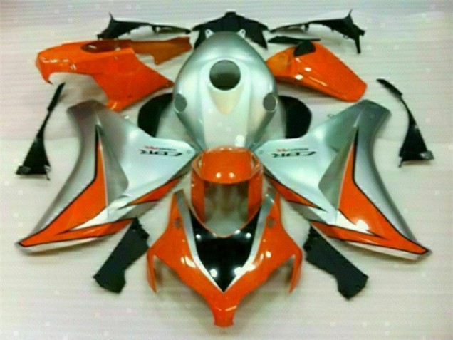 2008-2011 Silver Orange Honda CBR1000RR Bike Fairings for Sale 2008-2011 Silver Orange Honda CBR1000RR Bike Fairings for Sale