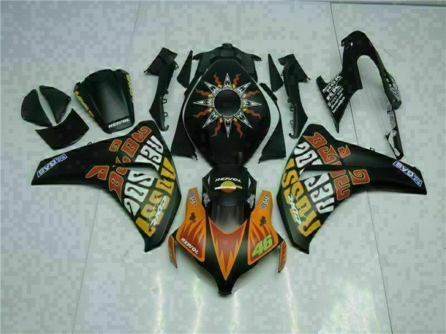 2008-2011 Orange Black Honda CBR1000RR Motorcyle Fairings for Sale 2008-2011 Orange Black Honda CBR1000RR Motorcyle Fairings for Sale