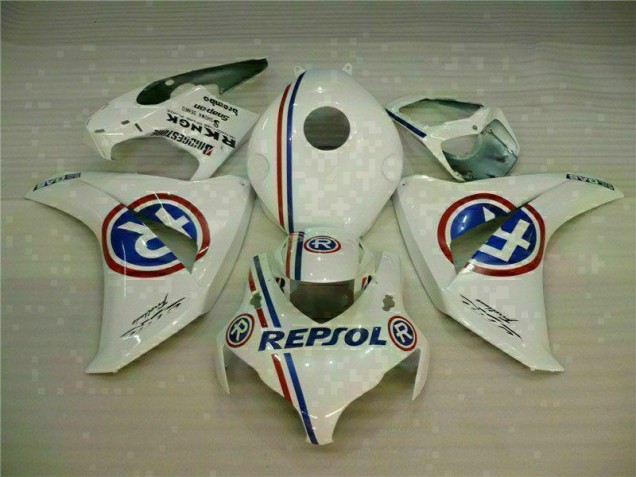 2008-2011 White Blue Repsol Honda CBR1000RR Bike Fairing for Sale 2008-2011 White Blue Repsol Honda CBR1000RR Bike Fairing for Sale