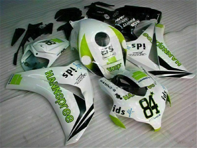 2008-2011 White Green Hannspree 84 Honda CBR1000RR Motorcycle Bodywork for Sale 2008-2011 White Green Hannspree 84 Honda CBR1000RR Motorcycle Bodywork for Sale