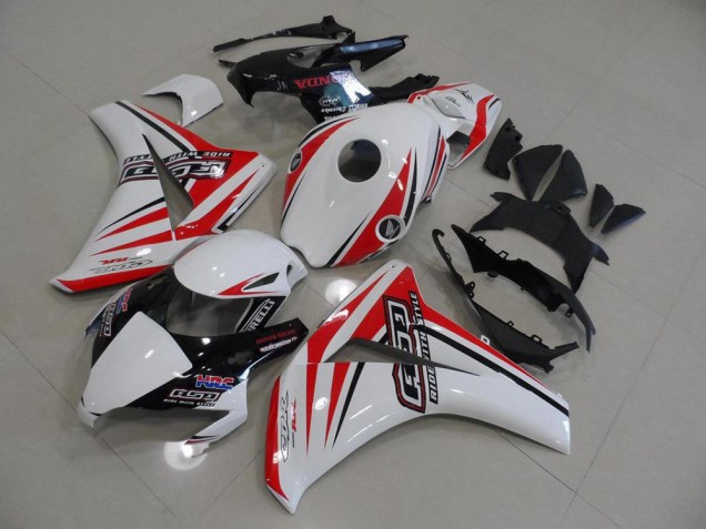 2008-2011 White Red HRC Honda CBR1000RR Bike Fairings for Sale 2008-2011 White Red HRC Honda CBR1000RR Bike Fairings for Sale