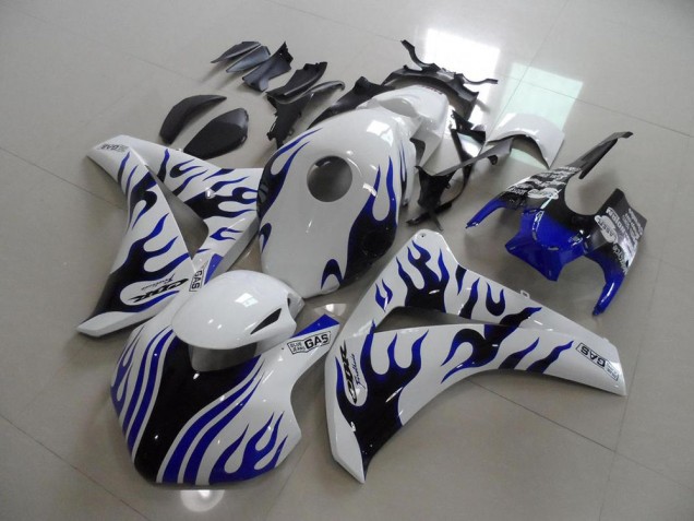 2008-2011 Blue Black Flame Race Honda CBR1000RR Motorbike Fairing Kits for Sale 2008-2011 Blue Black Flame Race Honda CBR1000RR Motorbike Fairing Kits for Sale