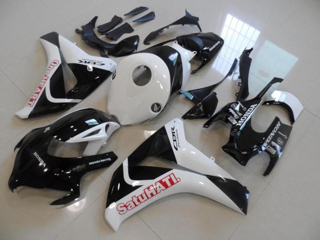 2008-2011 Black White Satuhati Honda CBR1000RR Motorcycle Fairings Kits for Sale 2008-2011 Black White Satuhati Honda CBR1000RR Motorcycle Fairings Kits for Sale
