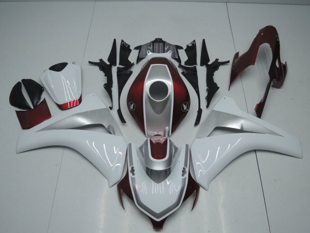 2008-2011 Red White and Silver Honda CBR1000RR Bike Fairing for Sale 2008-2011 Red White and Silver Honda CBR1000RR Bike Fairing for Sale