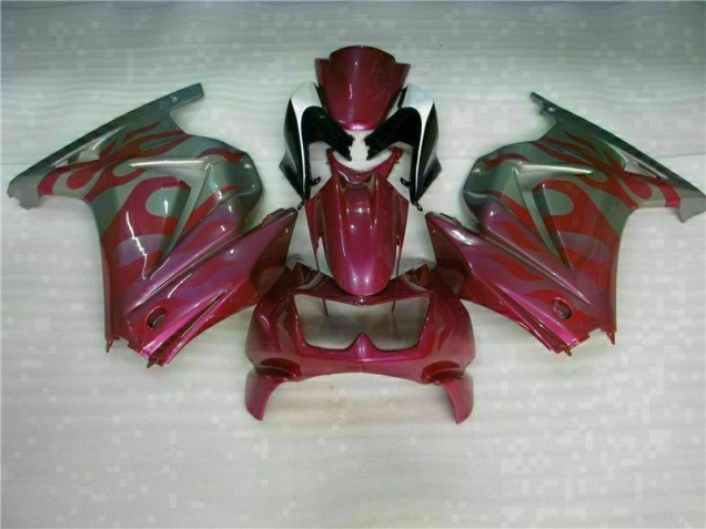 2008-2012 Purple Red Kawasaki EX250 Replacement Motorcycle Fairings for Sale 2008-2012 Purple Red Kawasaki EX250 Replacement Motorcycle Fairings for Sale