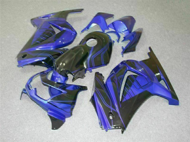 2008-2012 Black Blue Kawasaki EX250 Bike Fairing Kit for Sale 2008-2012 Black Blue Kawasaki EX250 Bike Fairing Kit for Sale