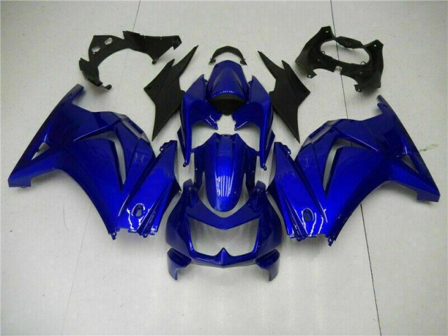 2008-2012 Glossy Blue Kawasaki EX250 Motorcycle Fairings Kit for Sale 2008-2012 Glossy Blue Kawasaki EX250 Motorcycle Fairings Kit for Sale