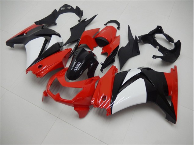 2008-2012 Red Black White Kawasaki EX250 Motorcycle Fairings for Sale 2008-2012 Red Black White Kawasaki EX250 Motorcycle Fairings for Sale