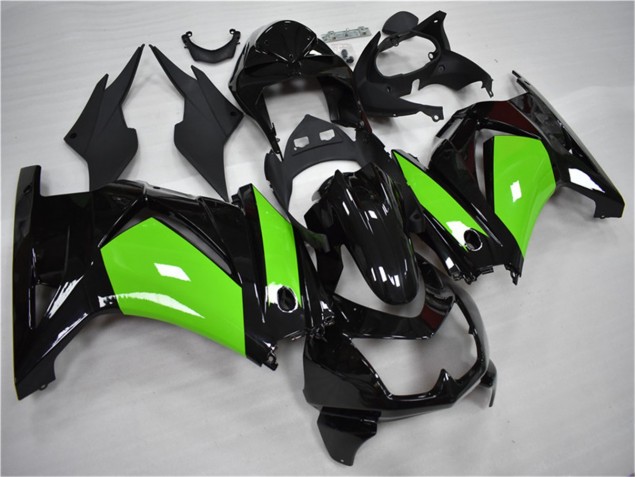 2008-2012 Black Green Kawasaki EX250 Motorcycle Fairing for Sale 2008-2012 Black Green Kawasaki EX250 Motorcycle Fairing for Sale