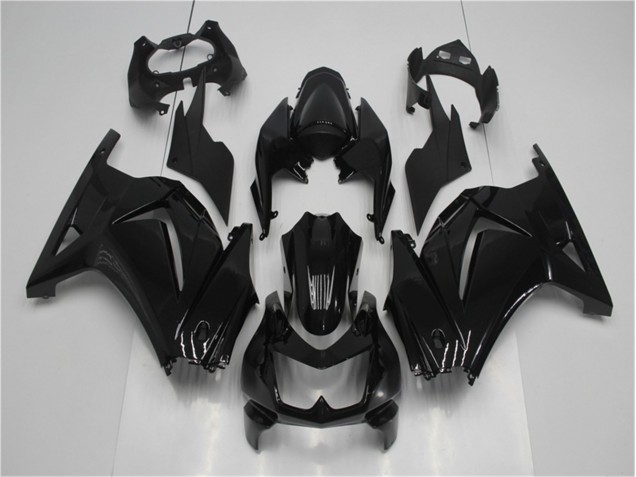 2008-2012 Glossy Black Kawasaki EX250 Motorcycle Fairing Kits for Sale