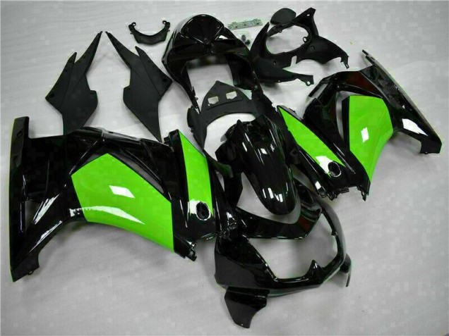 2008-2012 Black Green Kawasaki EX250 Motorbike Fairings for Sale 2008-2012 Black Green Kawasaki EX250 Motorbike Fairings for Sale