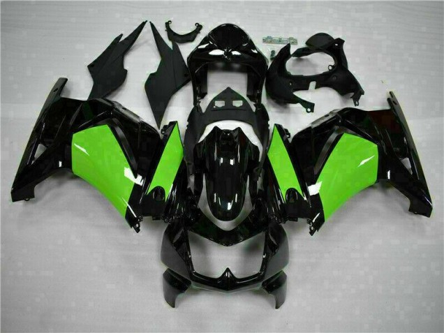 2008-2012 Black Green Kawasaki EX250 Motorbike Fairings for Sale 2008-2012 Black Green Kawasaki EX250 Motorbike Fairings for Sale