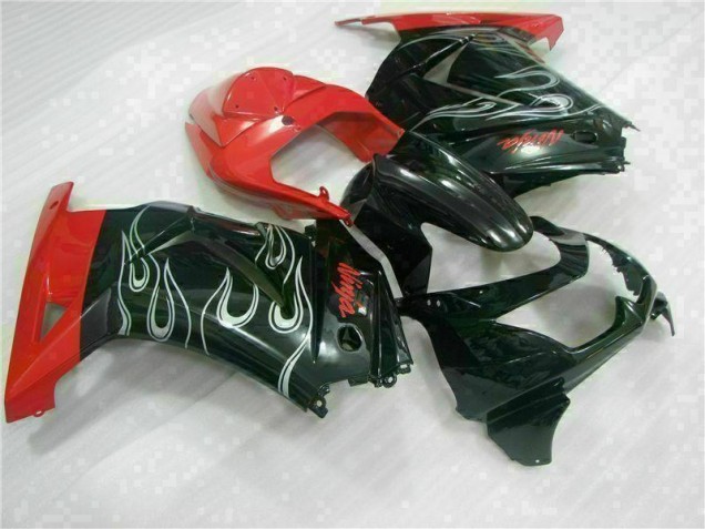 2008-2012 Black Red Ninja Kawasaki EX250 Motorcycle Fairing for Sale 2008-2012 Black Red Ninja Kawasaki EX250 Motorcycle Fairing for Sale