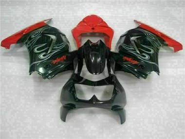 2008-2012 Black Red Ninja Kawasaki EX250 Motorcycle Fairing for Sale