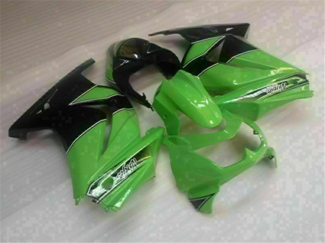 2008-2012 Green Black Kawasaki EX250 Motorbike Fairing Kits for Sale