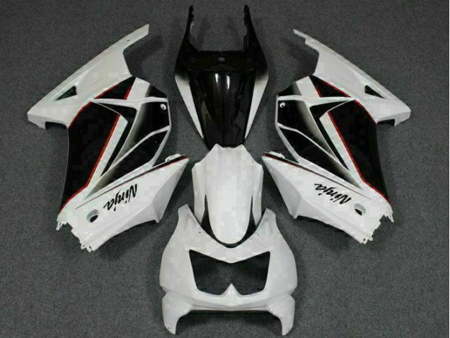 2008-2012 White Black Ninja Kawasaki EX250 Replacement Fairings for Sale 2008-2012 White Black Ninja Kawasaki EX250 Replacement Fairings for Sale
