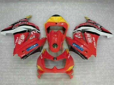 2008-2012 Red Yellow Kawasaki EX250 Motorcycle Fairing Kit for Sale