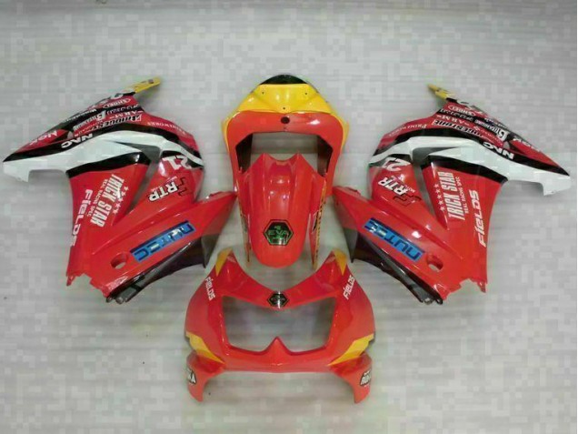 2008-2012 Red Yellow Kawasaki EX250 Motorcycle Fairing Kit for Sale 2008-2012 Red Yellow Kawasaki EX250 Motorcycle Fairing Kit for Sale