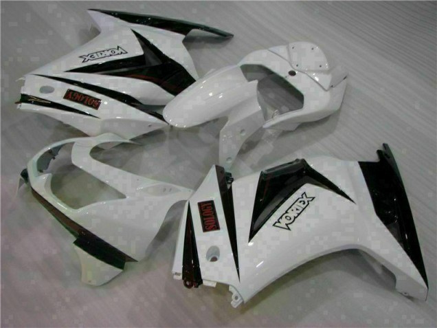 2008-2012 White Black Kawasaki EX250 Motorcycle Bodywork for Sale 2008-2012 White Black Kawasaki EX250 Motorcycle Bodywork for Sale