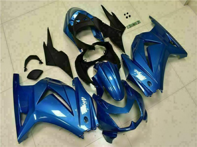 2008-2012 Blue Black White Ninja Kawasaki EX250 Moto Fairings for Sale 2008-2012 Blue Black White Ninja Kawasaki EX250 Moto Fairings for Sale