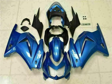2008-2012 Blue Black White Ninja Kawasaki EX250 Moto Fairings for Sale