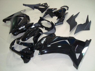 2008-2012 Glossy Black Kawasaki ZX250R Replacement Fairings for Sale