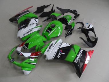 2008-2012 Green White Black Kawasaki ZX250R Motor Fairings for Sale